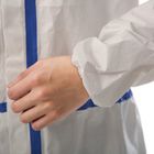 Hastane yoğun bakım koruyucu izole elbise giysi zehirli olmayan beyaz tek kullanımlık