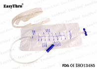 750ml PVC Tek kullanımlık idrar torbası, çapraz vanalı elastik bandajlı toksik olmayan.