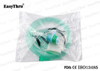 Tek kullanımlık PVC oksijen maskesi, havalandırma torbasıyla şeffaf