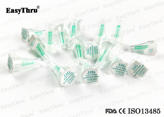 4 mm Insulin Tek kullanımlık kalem iğneleri Hastane kullanımı için toksik değildir